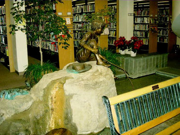 Barefoot Boy Statue at Haverhill Library