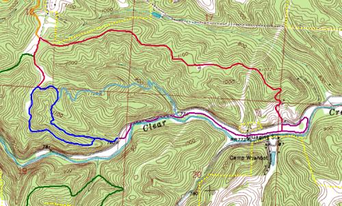 My Clear Creek Topo Map