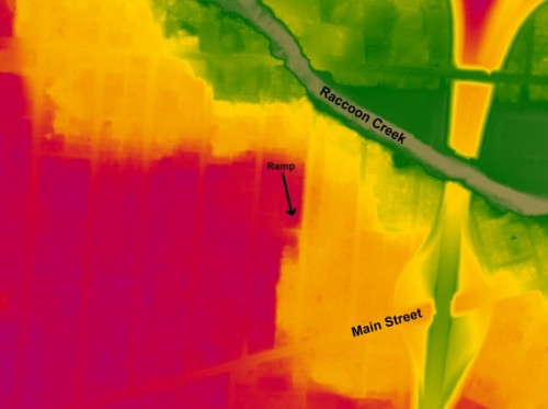 LiDAR Image Showing the Notch