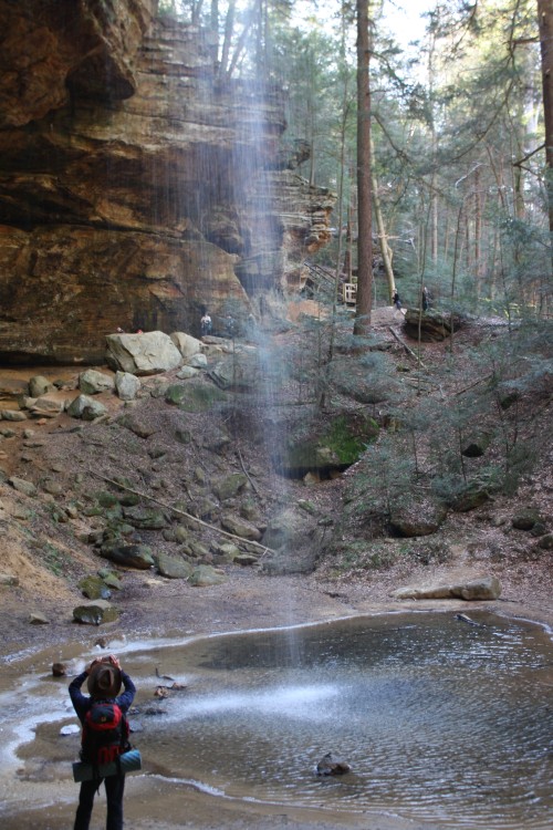 The Ash Cave Waterfall